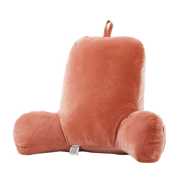 stor ihålig läskudde i bomull, sängkudde med rosa avtagbart cover