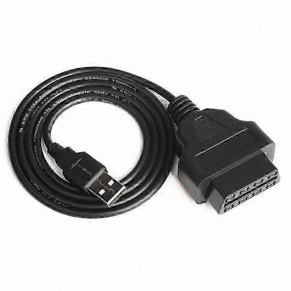 OBD2 til USB-adapterkabel for GPS, 1m lengde, hunnkontakt