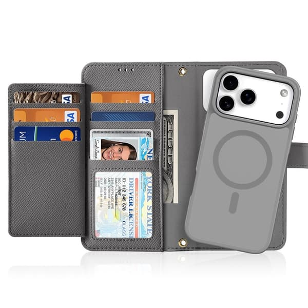 DUX DUCIS iPhone 17 Pro Max/18 Pro Max 2i1 Magnetisk Etui Lawa Series Grå 215