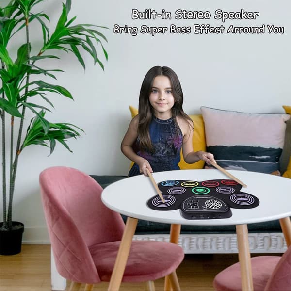 [RM]Electronic Drum Kit, 9-Drum Practice Pad