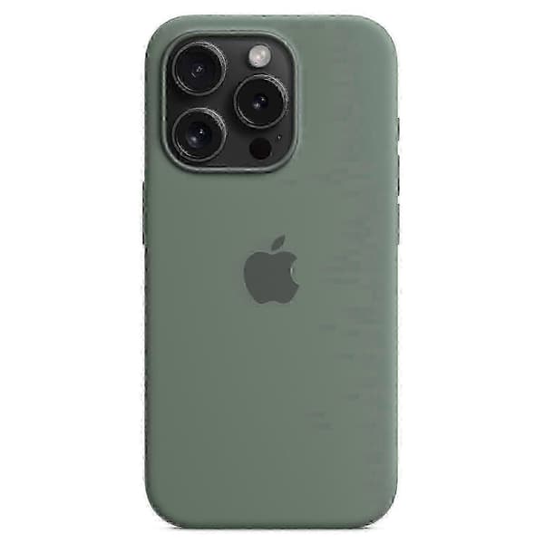 Silikonmagnetfodral med Magsafe-kompatibilitet för iPhone 15 Pro Max - Hållbart och skyddande Green