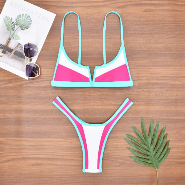 Delad Bikini Feminint Badmode Red M