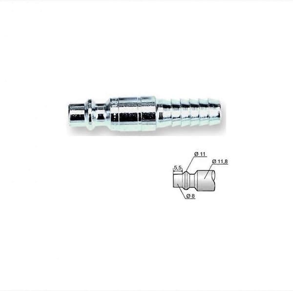 Spiss for standard fransk og amerikansk kobling til 8 mm rør