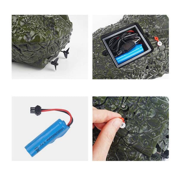 [RM]Fjernkontroll Krokodillehodebåt for Barn og Voksne – Gave Vihreä 31x15x12cm