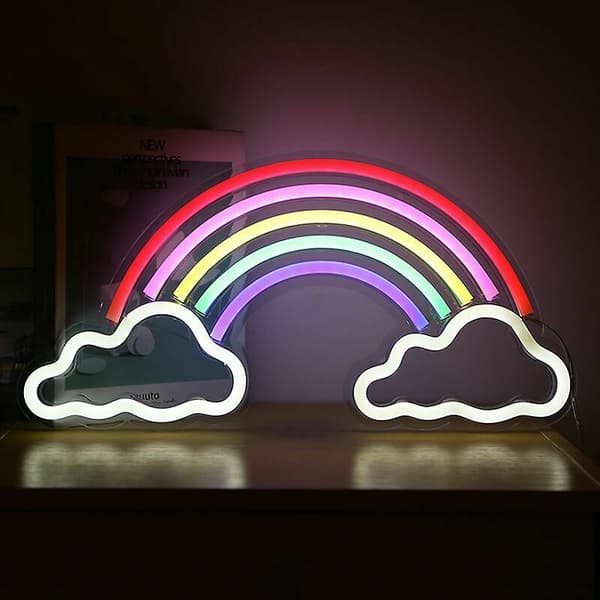 [RM] Neon Festival Style Neon Logo LED Wall Night Light Decoration with 1 cloud on the back panel