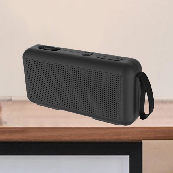 Bluetooth Högtalare Fyllig Bas Högt Stereoljud FM Radio Svart