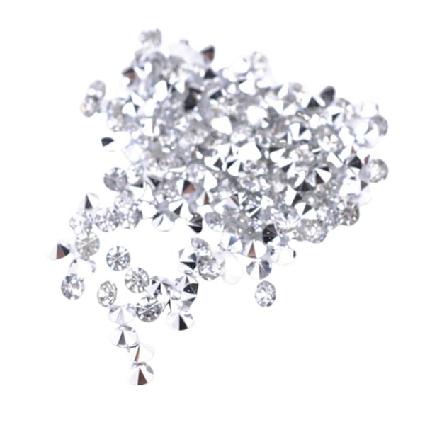 Parti 5000 Kristall Diamant Glänsande Bordsdekoration Bling Strössel Vit