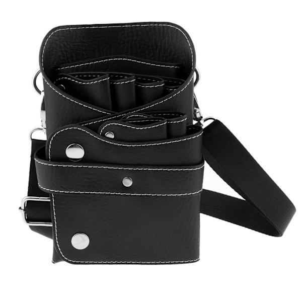 PU Hårklippningssax Fodral Väska 20x12cm Svart