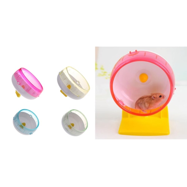 hamster chinchilla tyst träning träningshjul leksaker slumpmässig färg l