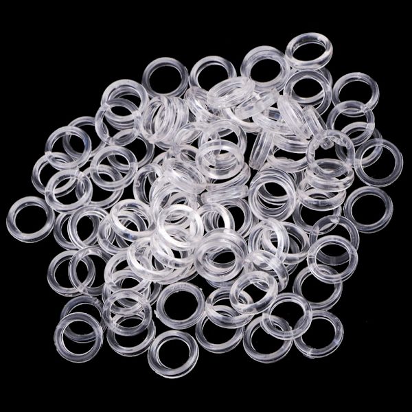 100 st Nylon BH-band Justerare Slider O Ring Underkläder Sömnad Hantverk Klar