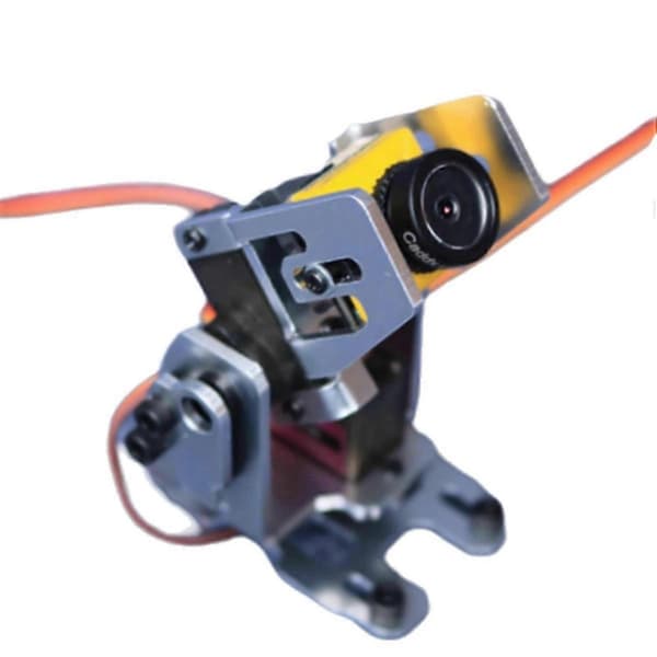 Justerbar aluminiumslegering FPV PTZ-stativ til flymodelkamera PTZ robotisk tilbehør med servo