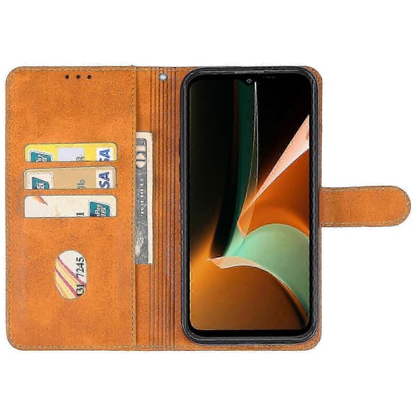 Lædertelefonetui til Ulefone Armor 17 Pro [MI] Brown For Ulefone Armor 17 Pro