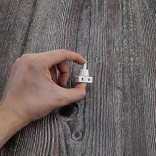 Hvid trykknapkontakt med kabel, skruelåg til kontorlampe, køleluftmontering