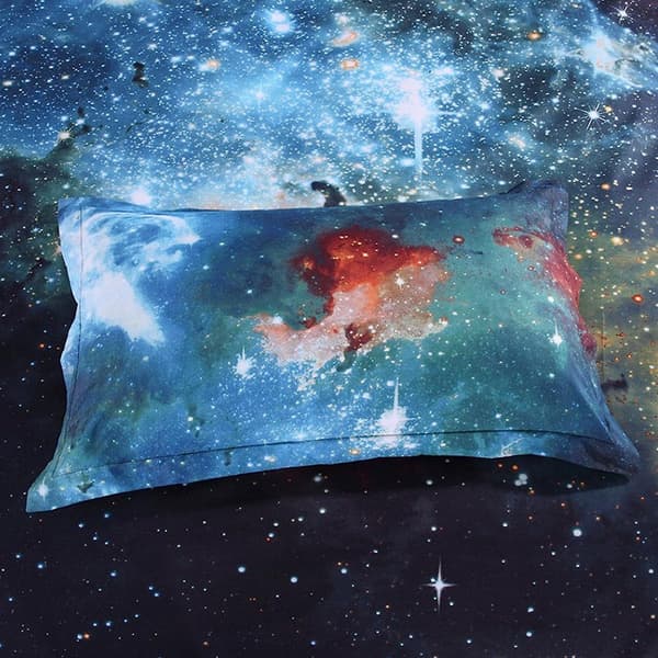 3D Galaxy Påslakanset med örngott, sängstorlek: 1,5-2,0 m