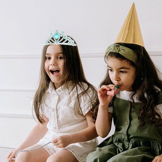 3 st Flickdiadem Strassdiadem Kristallhårband Prinsesskrona