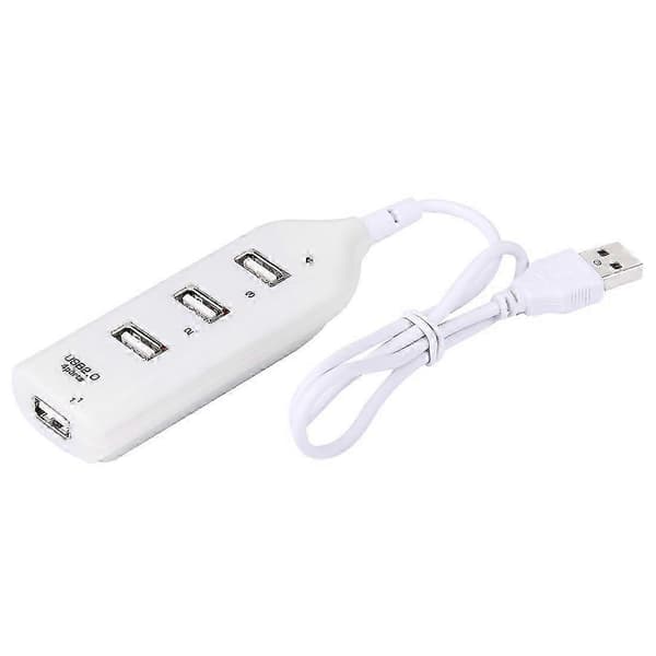 4-ports USB 2.0 HUB, kabellængde 30 cm White