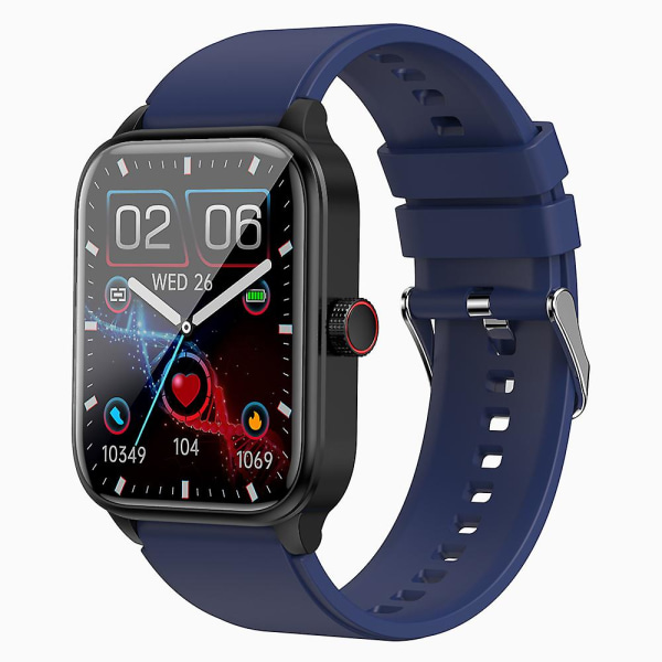 Et540 1,39-tums skärm smart armband Nfc watch med EKG, puls, temperaturövervakning, TPU-rem Blue