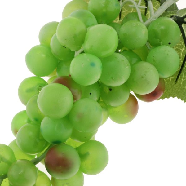 Artificiell Falsk Druva Frukt Hem Kök Skåp Display Grön-60 Druvor