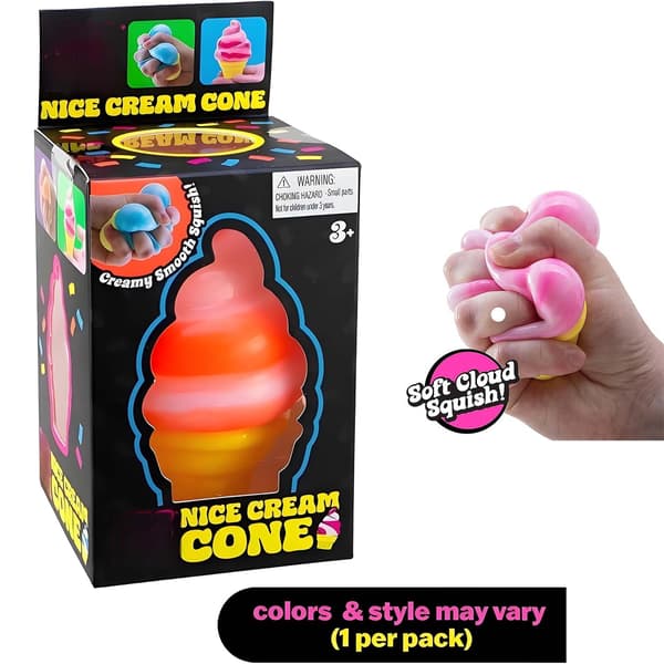 [RM]Nice Cream Cone, Squish Squeeze Is, Stressaflastningsgadgets til angstlindring-Pink Pink