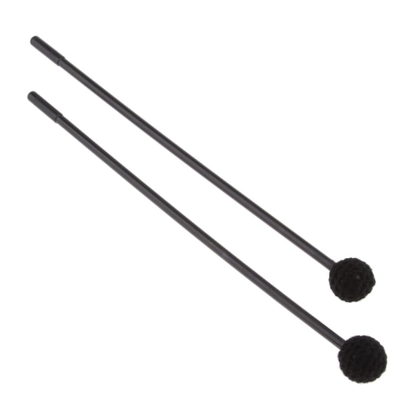 1 par Black_Plastic Mallet Beaters Slagverkstrumpinnar