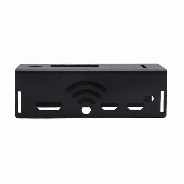 Aluminiumfodral för Hotspot Expansion Board Radiostation WiFi Röstmodem W Black