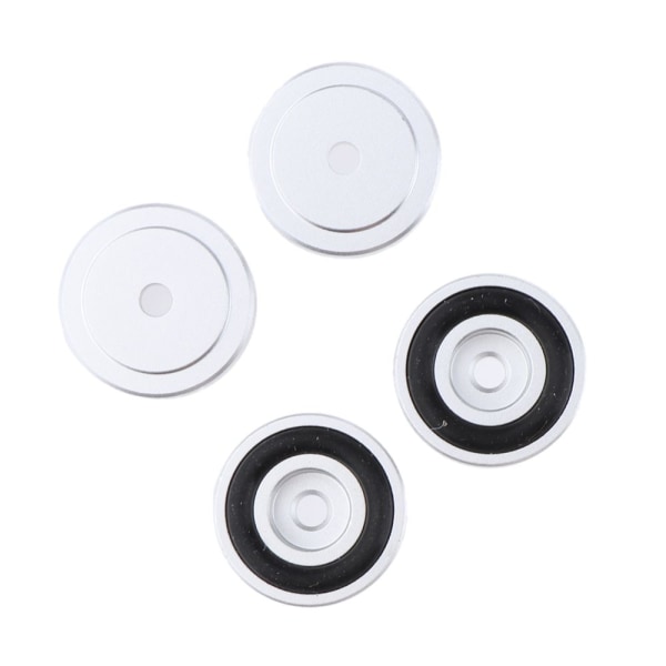 4x 40*10mm Isolationsfötter Trimhållare Aluminiumbas För CD-spelare Radio AMP Silver