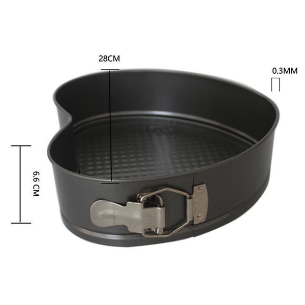 Mini Hjärtform Bakform Hjärtform Springform Liten, Non-stick Beläggning, Läcksäker, Bakform För Halvt Recept