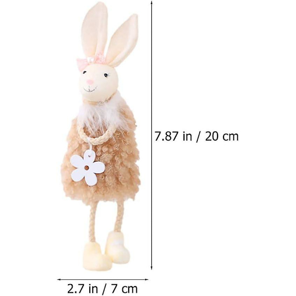 4 Påskhare Ornament Påskträd Ornament för Vår Påskfest Tillbehör