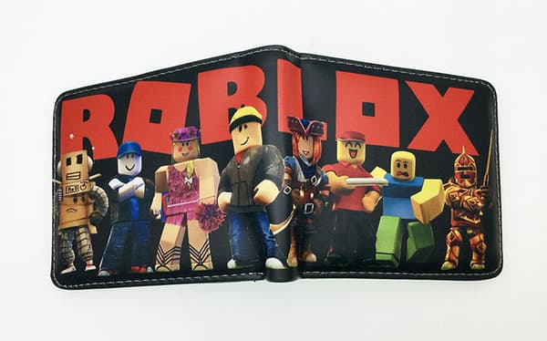 Roblox Plånbok Anime Plånbok Spel Tryckt Kort Halv-Vik Kort Plånbok för Män och Kvinnor Tecknad Myntbörs2 E