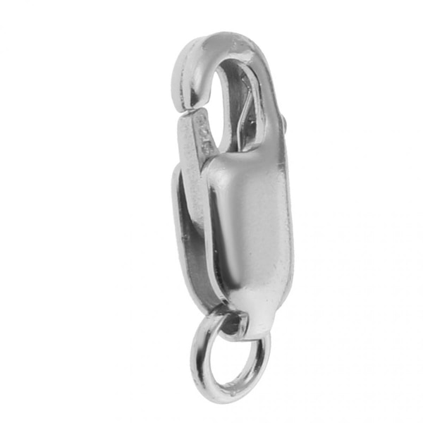 925 Sterling metall hummerlås Split Jewel Nyckelring Ring DIY Platinum