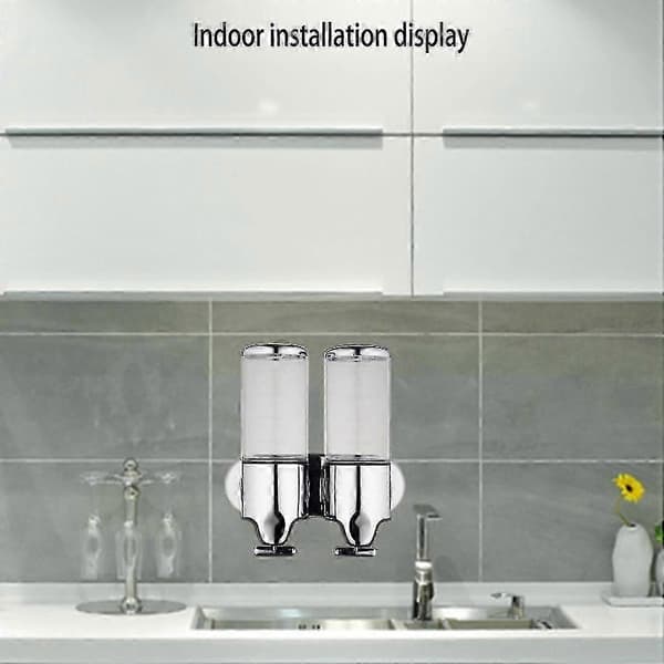 [RM]M-8009 Dobbelthodet Manuell Såpedispenser Transparent