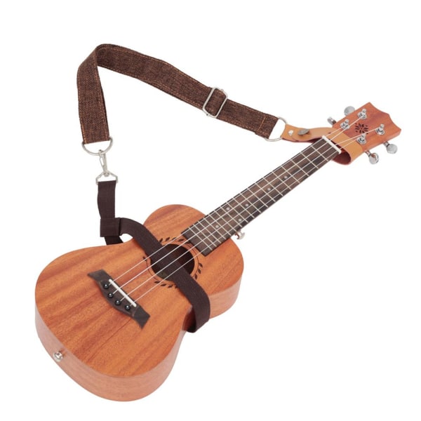 ukulele rem 4-strängad gitarr axelrem kaffe 582e | Fyndiq