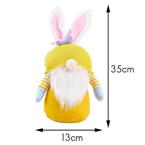 Påsk Tomtar Kanin Dekoration Dvärg Ansiktslös Docka Plysch Kanin Återanvändbara Figurer Tomte Plysch Docka
