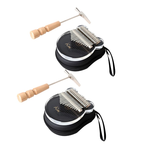 2x17 Tangenter Kalimba Board Klar Akryl Tumme Piano Mbira Keyboard Instrument