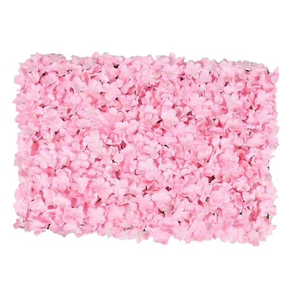 Sidenhortensia Blommor DIY Väggpanel Bröllopsbakgrund Festdekor Ros