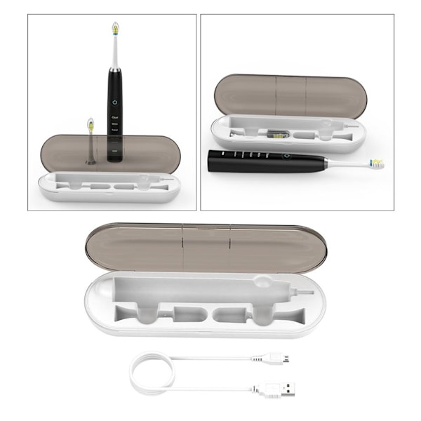 ABS Elektrisk Tandborste Laddningsfodral För Philips Sonicare 1M Vit Kabel