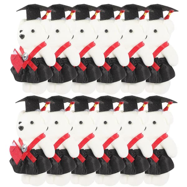 [RM]Graduation Bear Doll til buketdekoration 12 stk. gavesæt