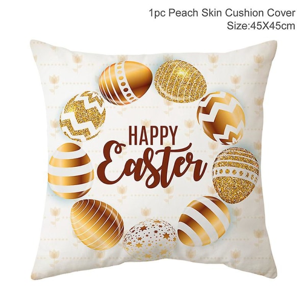 Påskhare Träprydnader Glad Påsk Dekoration För Hemmet Kanin Påskägg Festdekoration Hängen Påskhare Dekor Gåva Easter pillow1