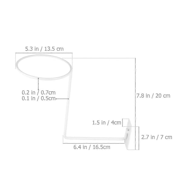 [RM]Display Rack til Hjemmet Hvid Jern Væghat Holder Cykelstativ