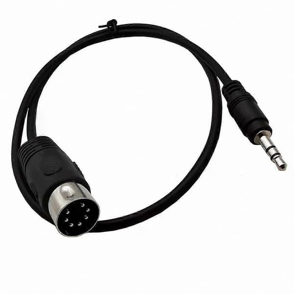 1 stk. DIN 7-bens han til 3,5 mm han stereo lydadapterkabel til Bang & Olufsen B&O Naim Quad