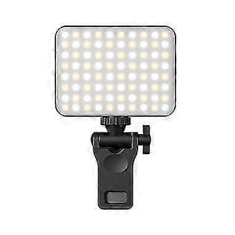 Genopladelig Selfie Ring Light med justerbar lysstyrke, til selfies, live streaming og video