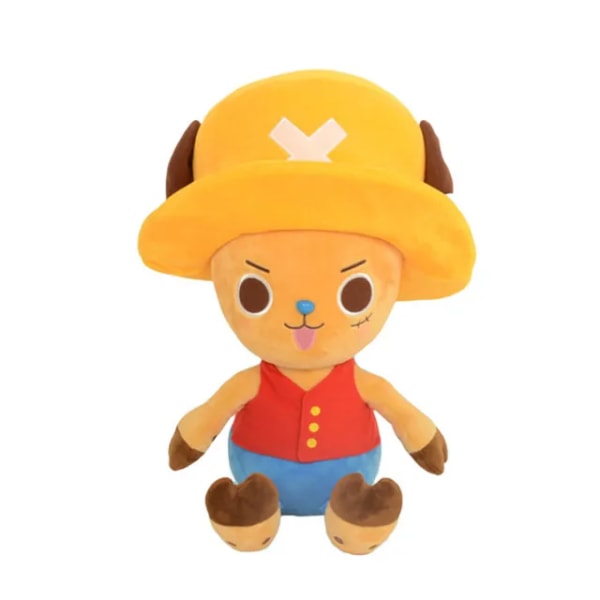 25cm Plyschleksaker Figur Luffy Chopper Ace Roronoa Zoro Söta Gosedjur Barn Julklappar 25CM Chopper B 25cm