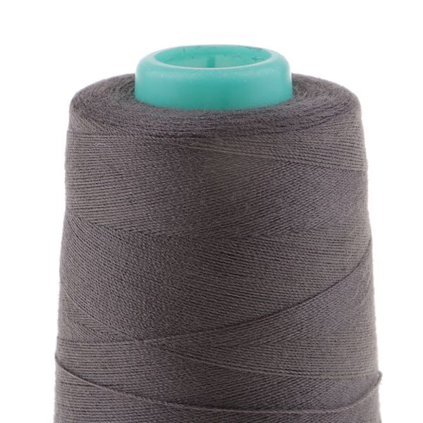1 500 meter Polyester Sytråd för Hantverk Jeans Väska Skor 20s / 2 Mörkgrå
