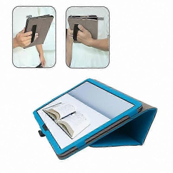 11,5-tommer læder tablet-etui med hudtekstur til Nxtpaper 11 Plus All-Inclusive Cover Protector Peacock Blue
