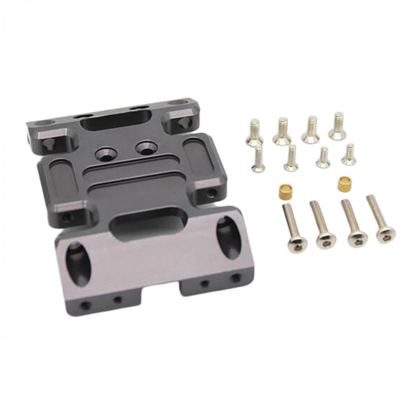 CNC Växellådsfäste Hållare Vågbox Nedre Säte med Skruvar för Axial 90046 90047 1/10 Truck Fordon