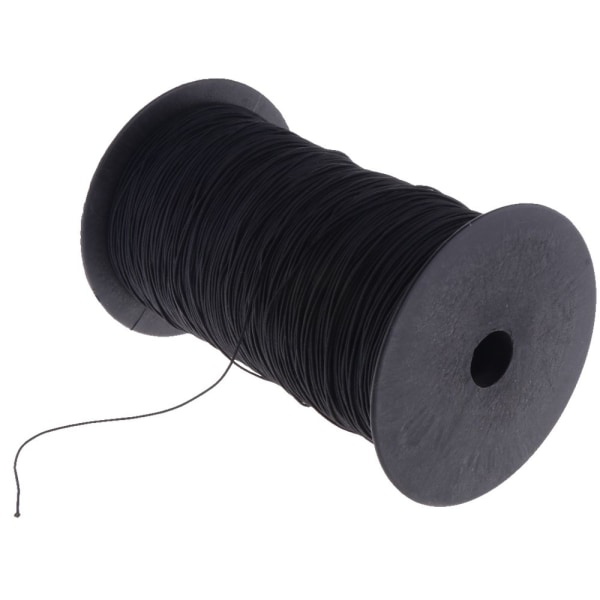 Rulla 800 m polyestergarn tråd rep sladd för smycken gör hantverk svart