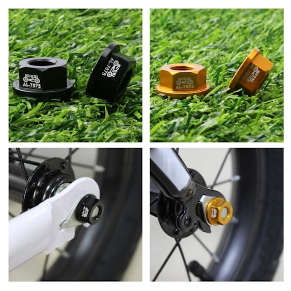 Delar M8 8mm Cykelhjul Navaxelmuttrar För Barncykel Balans Ersättning