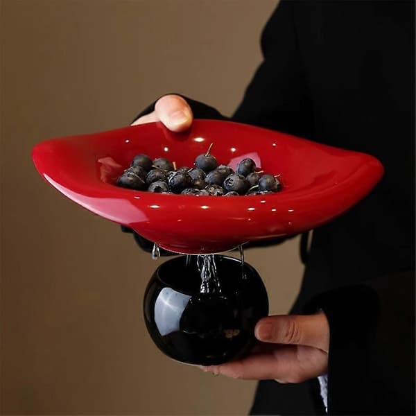 Fruktfat på pidestall - Elegant keramisk fruktskålholder for spisebord og bryllup