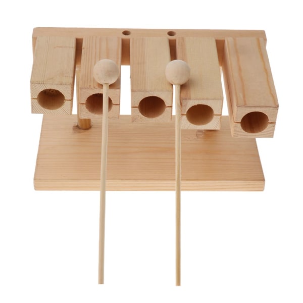 Orff musikinstrument, block med fem toner