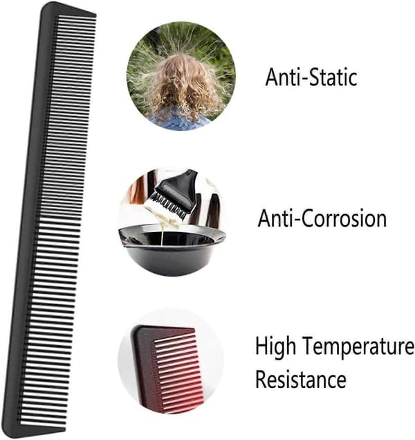 Antistatisk kolfiberhårkam - svart - 1 styck
